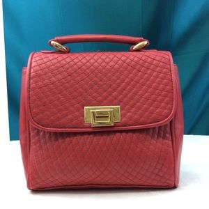 Vinyl Red Cute Handbag